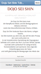 Mobile Screenshot of dojo-seishin-tuebingen.de